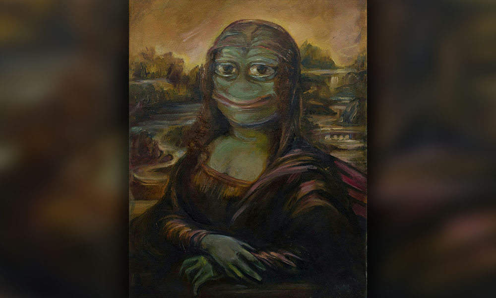 Копия картины «Мона Лиза» кисти Леонардо да Винчи с Пепе