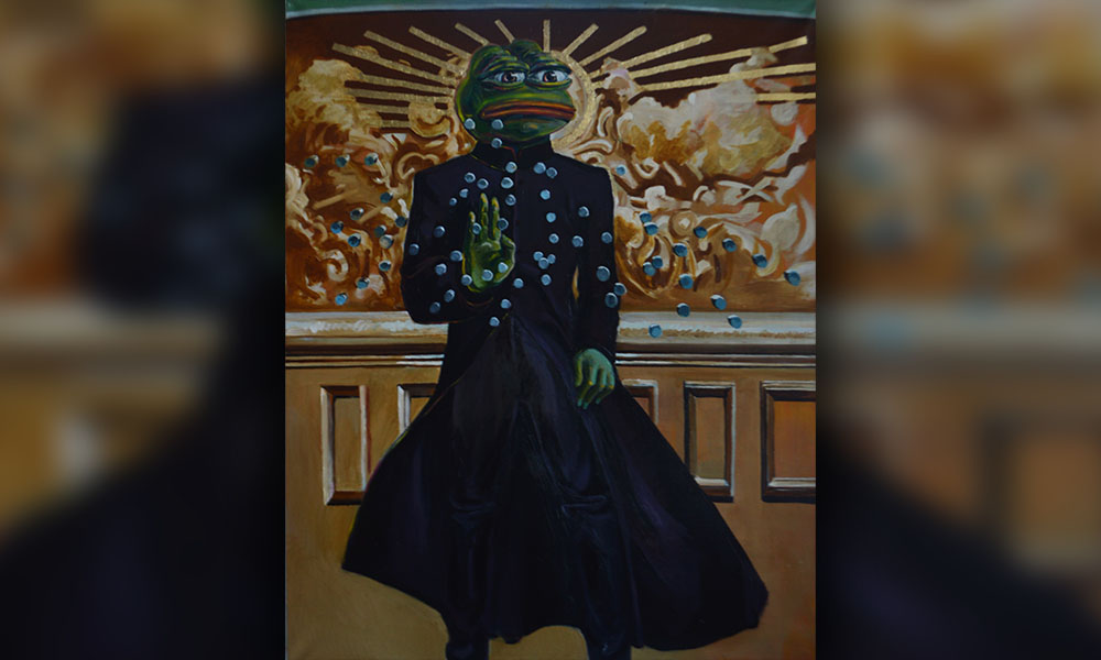 Картина Пепелянджело по мотивам фильма «Матрица»