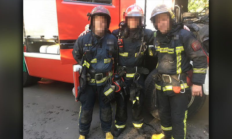 Пожарные после удачного выезда